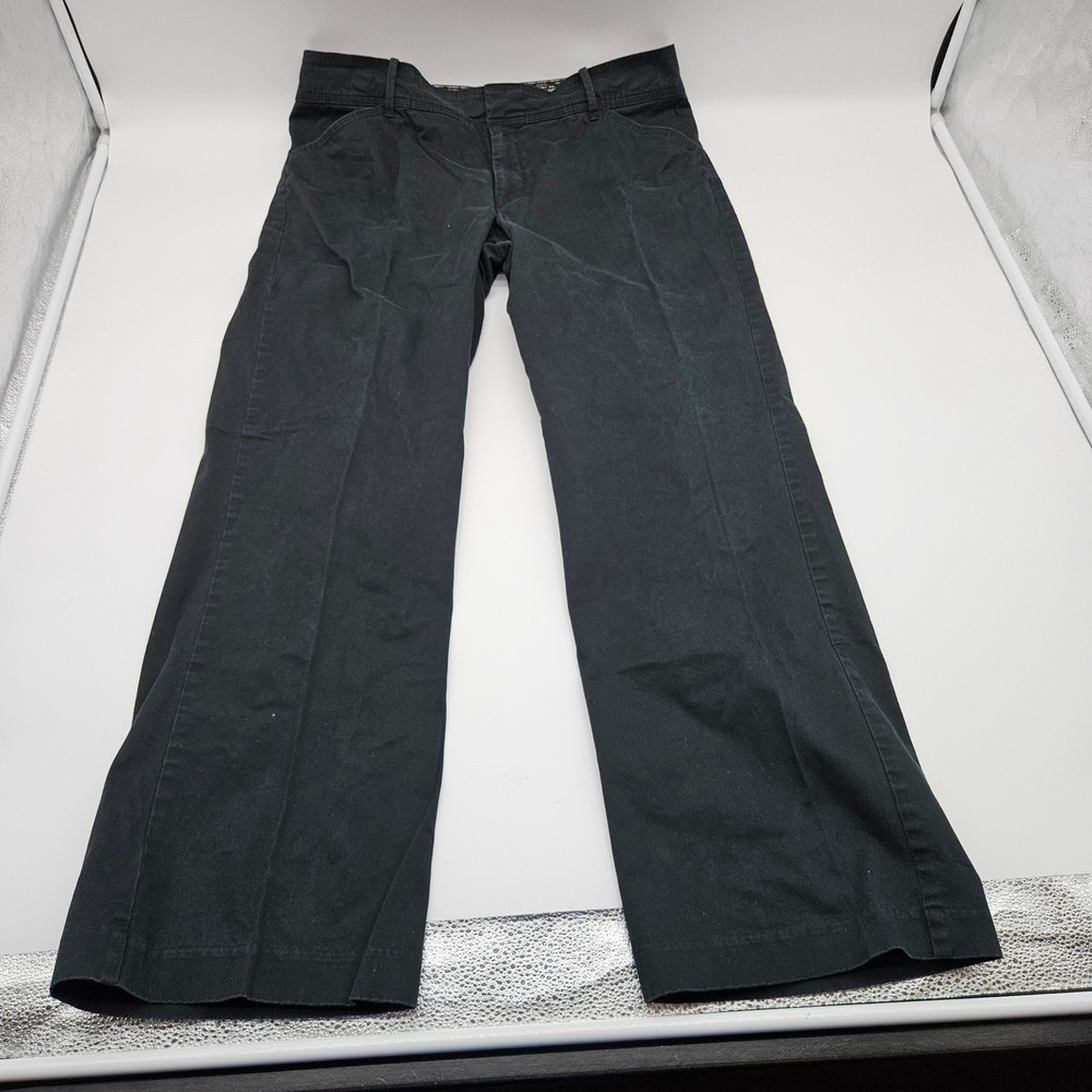Lee Natural‎ Straight Leg Black Pants Womens 16 Medium Mid Rise Stretch 4659401